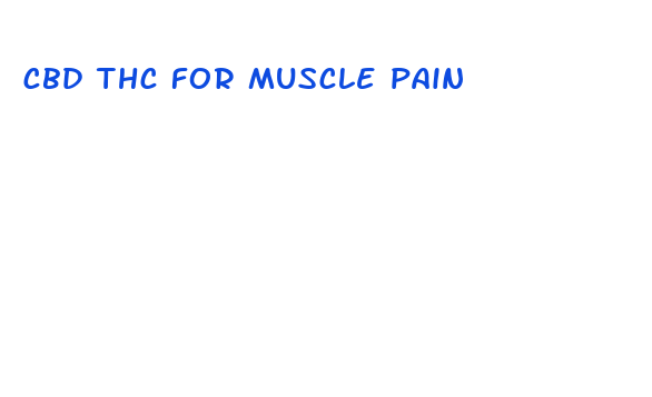 cbd thc for muscle pain