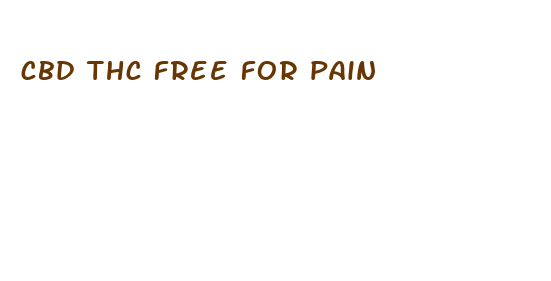 cbd thc free for pain