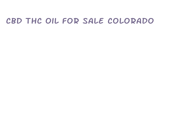 cbd thc oil for sale colorado