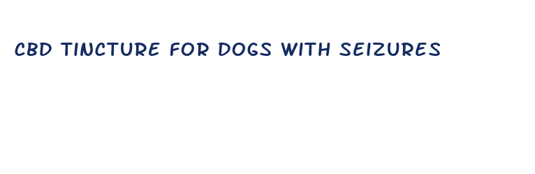 cbd tincture for dogs with seizures