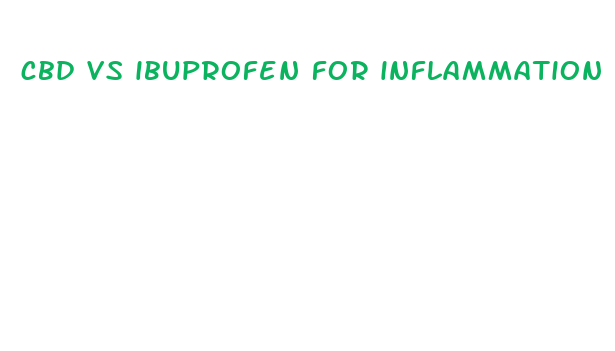 cbd vs ibuprofen for inflammation