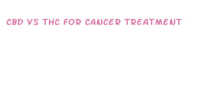 cbd vs thc for cancer treatment