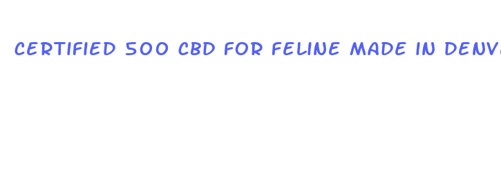 certified 500 cbd for feline made in denver