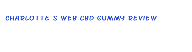 charlotte s web cbd gummy review