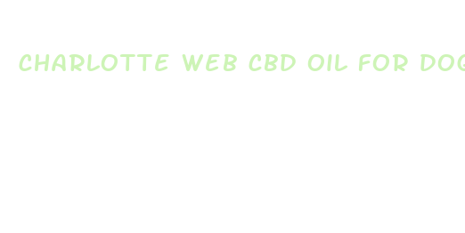 charlotte web cbd oil for dogs