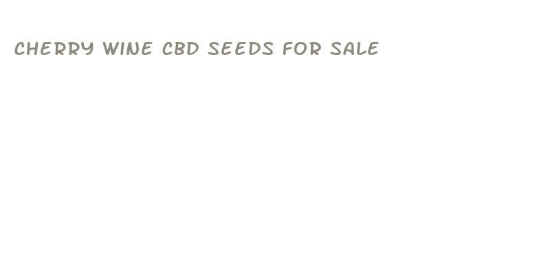 cherry wine cbd seeds for sale