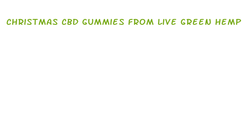 christmas cbd gummies from live green hemp