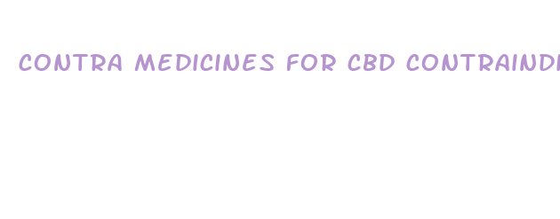 contra medicines for cbd contraindications