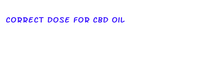 correct dose for cbd oil