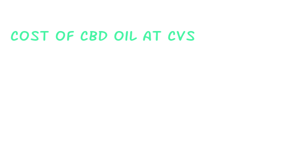 cost of cbd oil at cvs