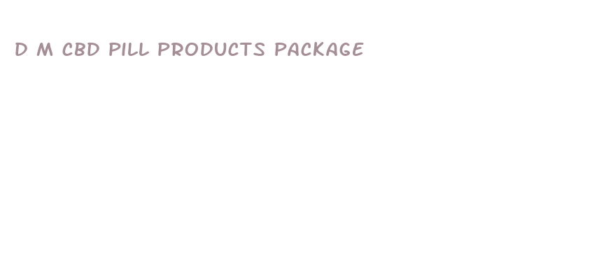 d m cbd pill products package