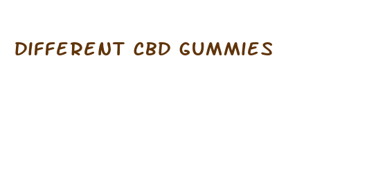 different cbd gummies