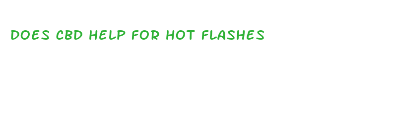 does cbd help for hot flashes