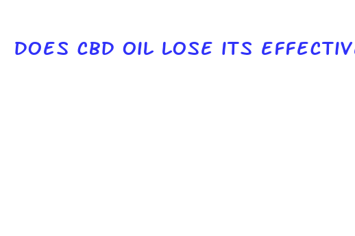 does cbd oil lose its effectiveness over time