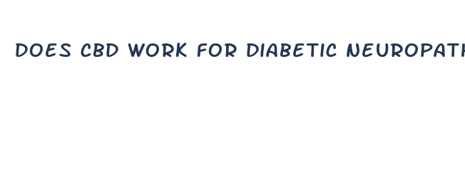 does cbd work for diabetic neuropathy