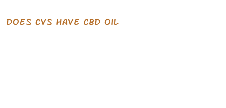 does cvs have cbd oil