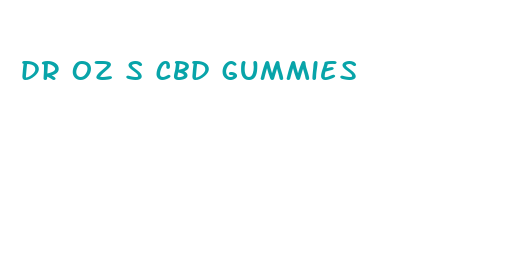 dr oz s cbd gummies