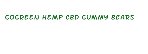 gogreen hemp cbd gummy bears