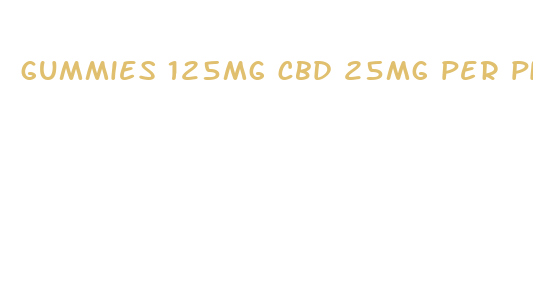 gummies 125mg cbd 25mg per piece 5 count pack