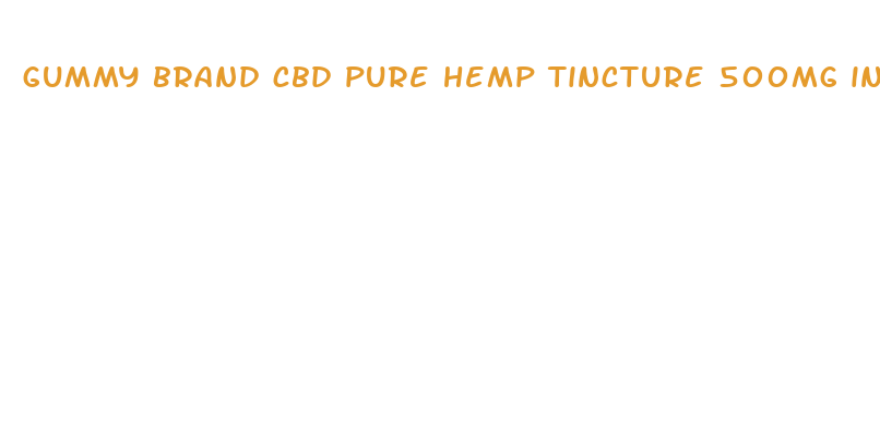 gummy brand cbd pure hemp tincture 500mg ingredients