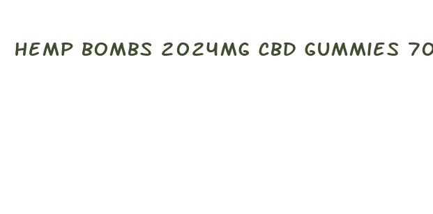 hemp bombs 2024mg cbd gummies 70ct