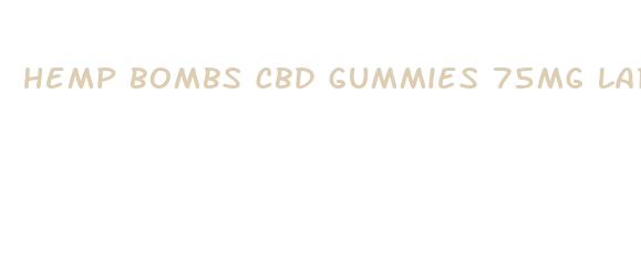 hemp bombs cbd gummies 75mg large pack