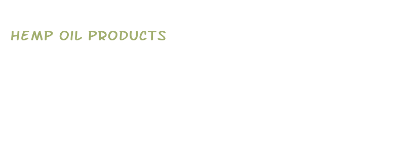 hemp oil products