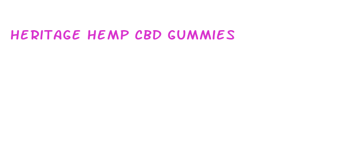 heritage hemp cbd gummies