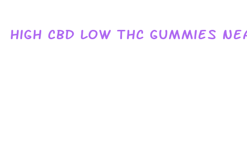 high cbd low thc gummies near me