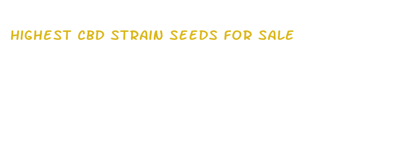 highest cbd strain seeds for sale