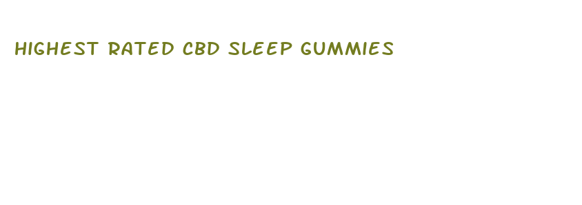 highest rated cbd sleep gummies