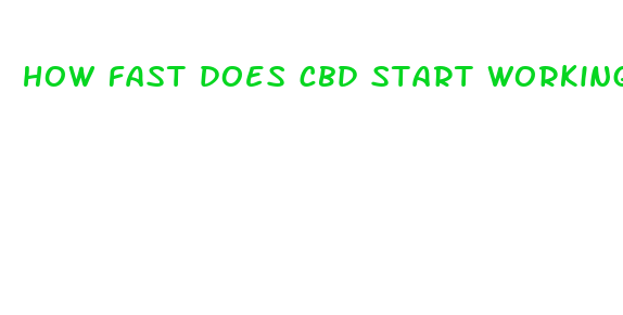 how fast does cbd start working for sleep