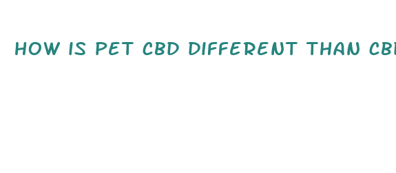 how is pet cbd different than cbd for humans