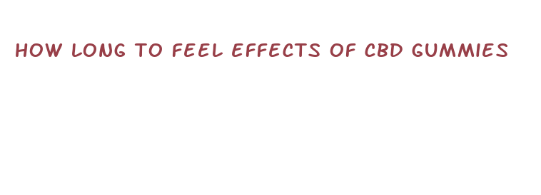 how long to feel effects of cbd gummies