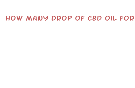 how many drop of cbd oil for dog