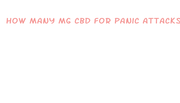 how many mg cbd for panic attacks