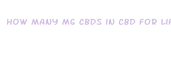 how many mg cbds in cbd for life rub