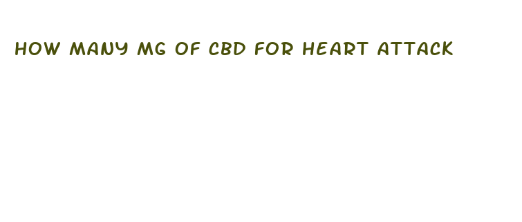 how many mg of cbd for heart attack