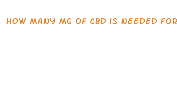 how many mg of cbd is needed for pain relief