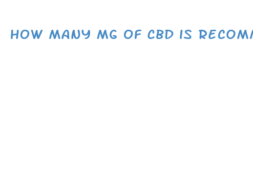 how many mg of cbd is recommended for pain relief