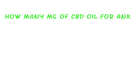 how many mg of cbd oil for anxiety