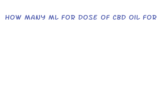 how many ml for dose of cbd oil for nausea