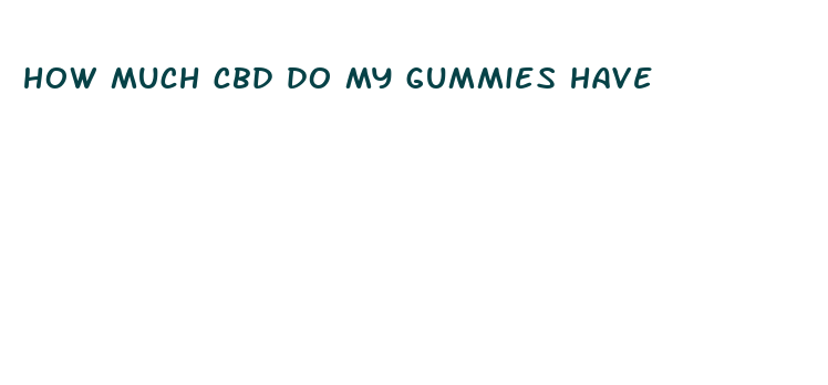 how much cbd do my gummies have