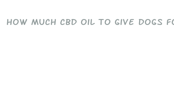 how much cbd oil to give dogs for pain