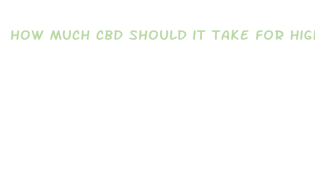 how much cbd should it take for high blood pressure