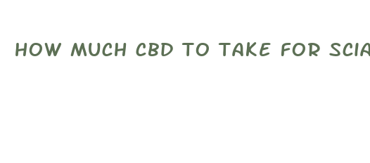 how much cbd to take for sciatica