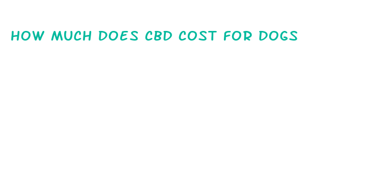 how much does cbd cost for dogs