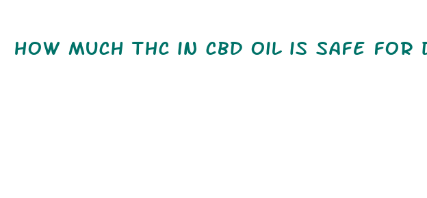 how much thc in cbd oil is safe for dogs