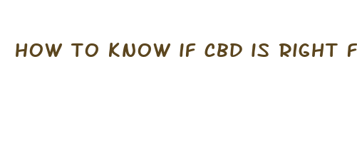 how to know if cbd is right for you