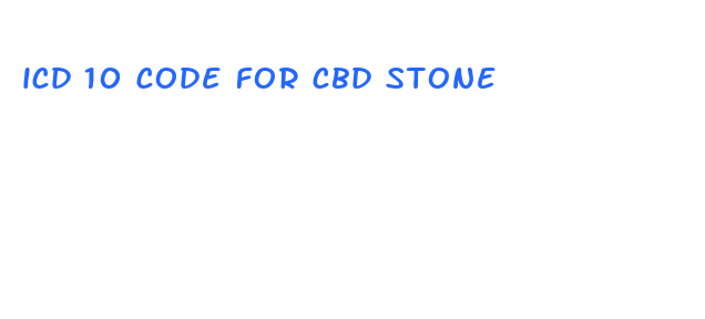 icd 10 code for cbd stone